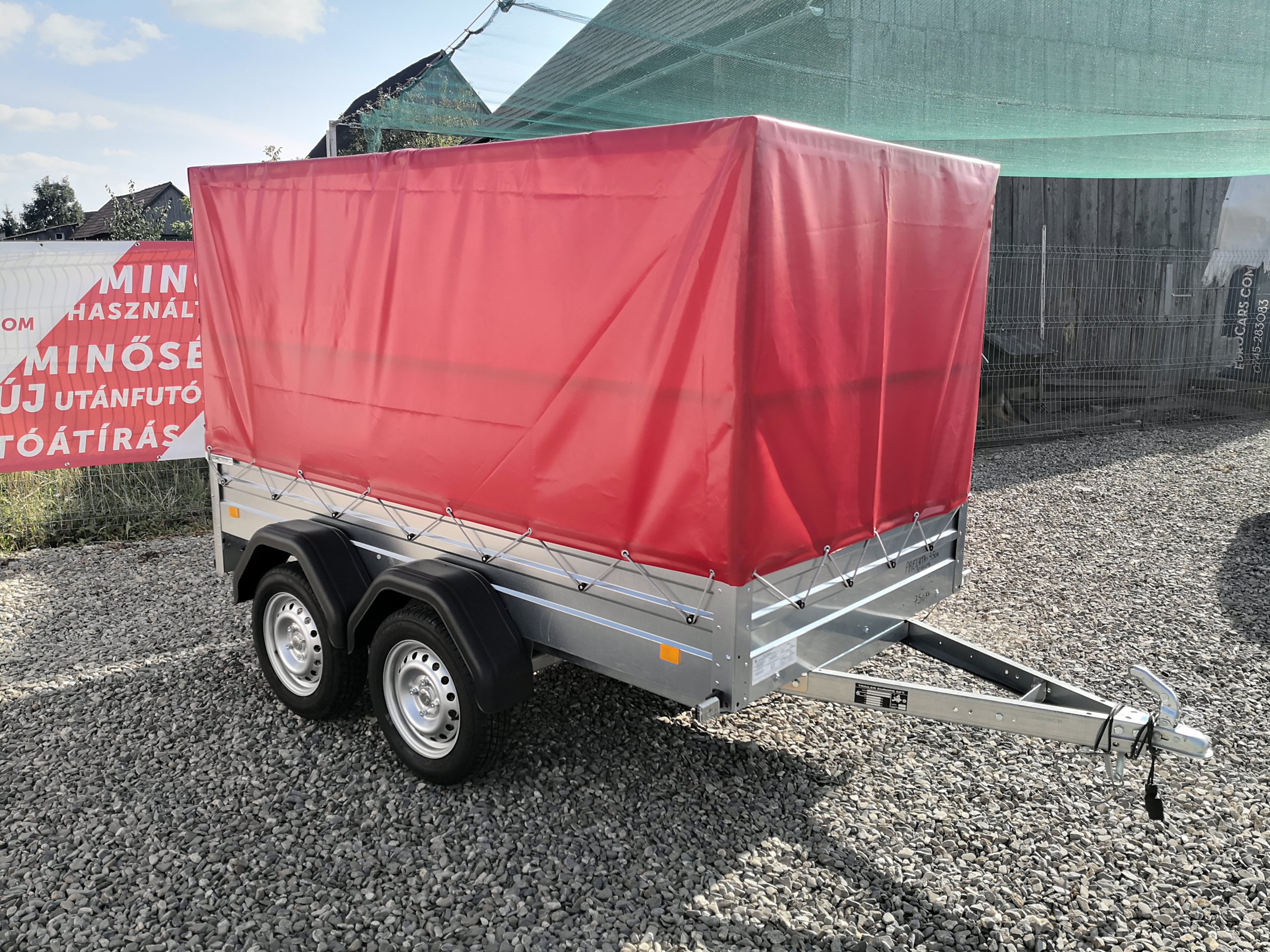 Remorcă cu prelată 245×130